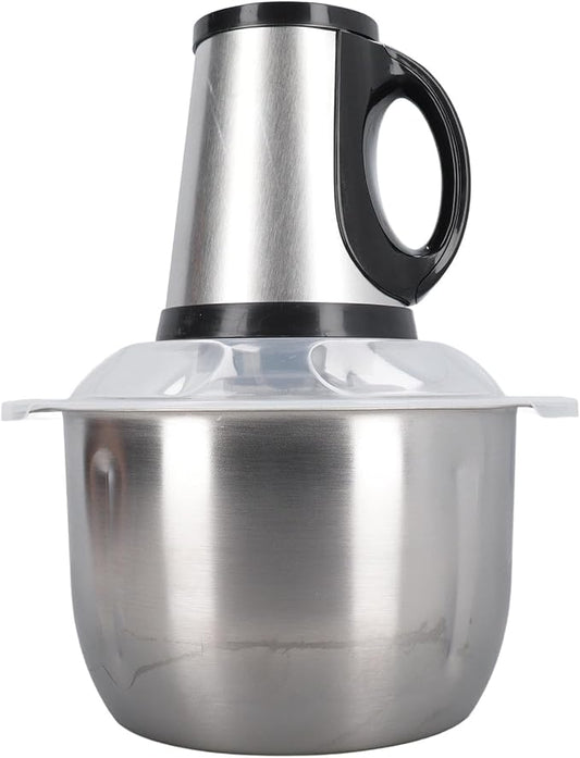 5L Stainless Steel Food Processor Electric Food Chopper with 5 Blades High Capacity Meat Grinder for Vegetables Garlic Nuts
