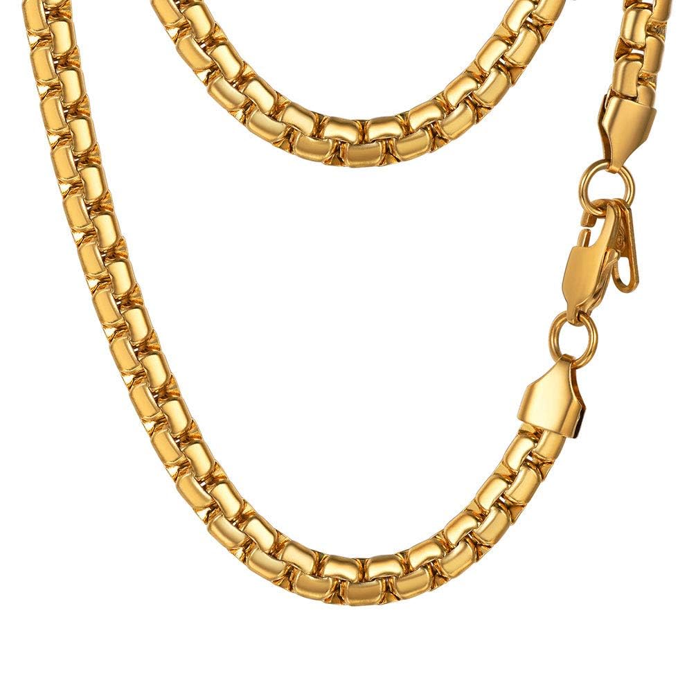 PROSTEEL Mens Chain Chains Gold Necklace Necklaces For Men Stainless Steel Jewelry