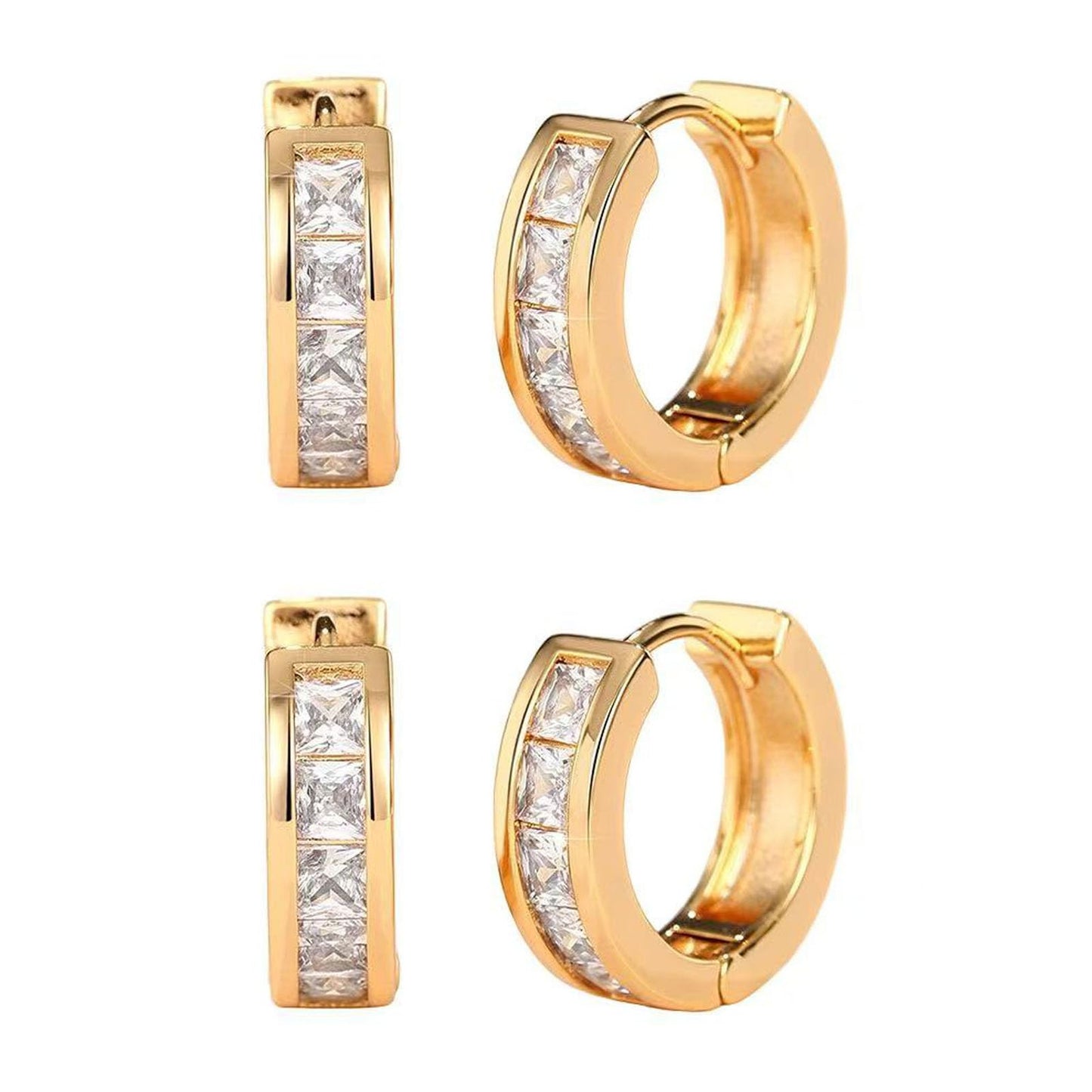 Histone Lymphatic Earring For Women, Lovefinity™ Honorable Joy Halolux Lymphvity Magnetotherapy Germanium Earrings Hoop Jewelry Gifts (Gold+Gold)