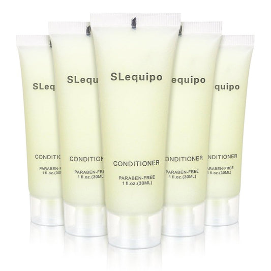 Travel Size Conditioner Bulk (1 fl oz,100 Pack), Refreshing Hotel Conditioner, Mini and Small Size Conditioner Gel, Guest Hotel Toiletries in Bulk - Mini Conditioner, Clear Container