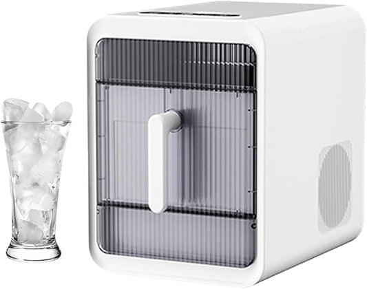 Clear Ice Maker, Makes Fresh Ice Cubes, Chilled Drinks, Makes 12 Ice Cubes in 10 Mins, Suitable for Making Hollow, Half-Hollow and Solid Ice Cubes, Summer Essential!