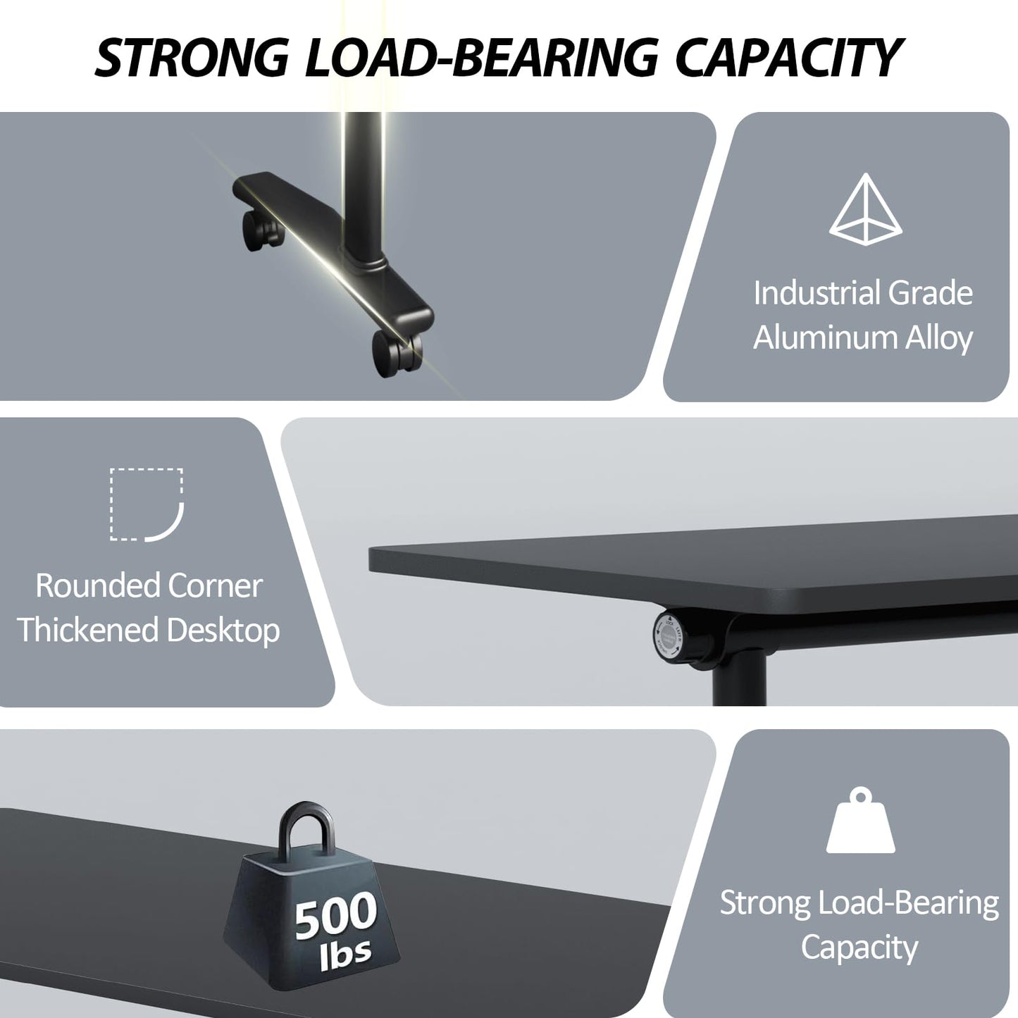 Conference Room Table with Wheels 6ft Folding Modular Large Black Conference Table Foldable Modern Rectangle Training Meeting Tables for Classroom Office(6, Black, D 55")