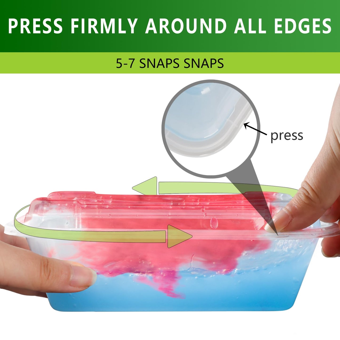 NutriBox 32oz Meal Prep Containers 3 Compartment Food Container with Lids 15 Pack, Durable Reusable Snack Box Containers, Microwaveable Food Storage Containers Lunch Containers for Women and Men