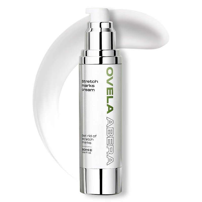 Abera Ovela Maternity Stretch Mark Cream for Pregnancy and Weight Fluctuations, Stretch Mark Treatment Pregnancy Must Haves, Deep Stretch Mark Removal, 1.69 fl oz