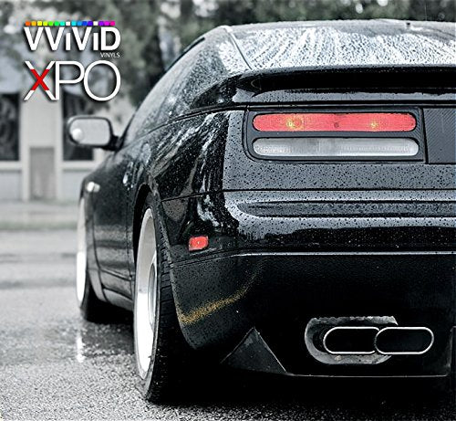 VViViD Black High Gloss Realistic Paint-Like Microfinish Vinyl Wrap Roll XPO Air Release Technology (50ft x 5ft w/Toolkit)