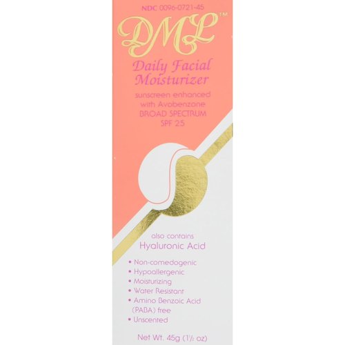 DML Facial Moisturizer SPF 25 1.50 oz (Pack of 4)