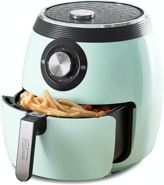 Dash Deluxe Air Fryer - Adjustable Temperature Control & Auto Shut-Off Feature - AirCrisp® Technology - Spacious Nonstick Basket - 1700 Watt - 6 Quarts - Aqua