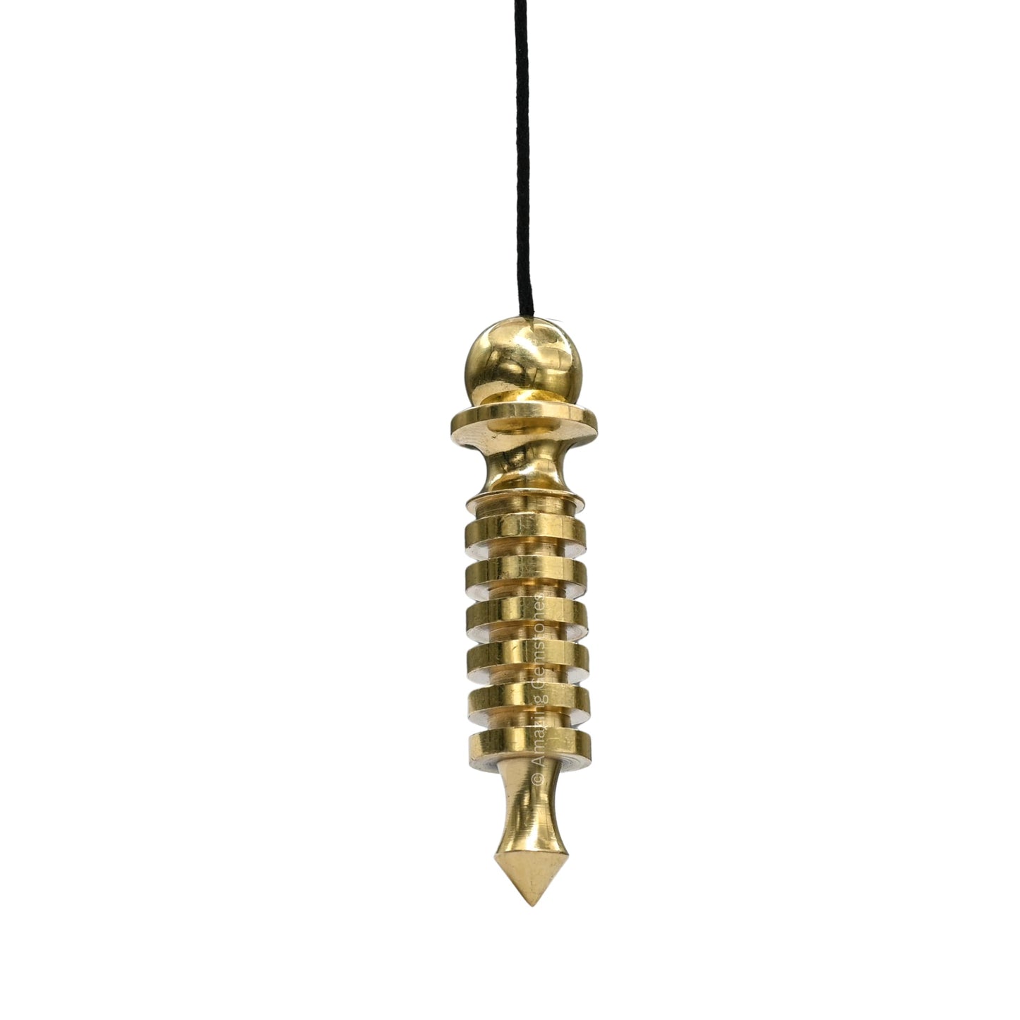 Amazing Gemstone Healing Metal Pendulums for Divination, Gold 6 ISIS Ring Plate Steel Copper Pendulum High Energy Pendulo de Bronce Pendulos de Mesa MP82
