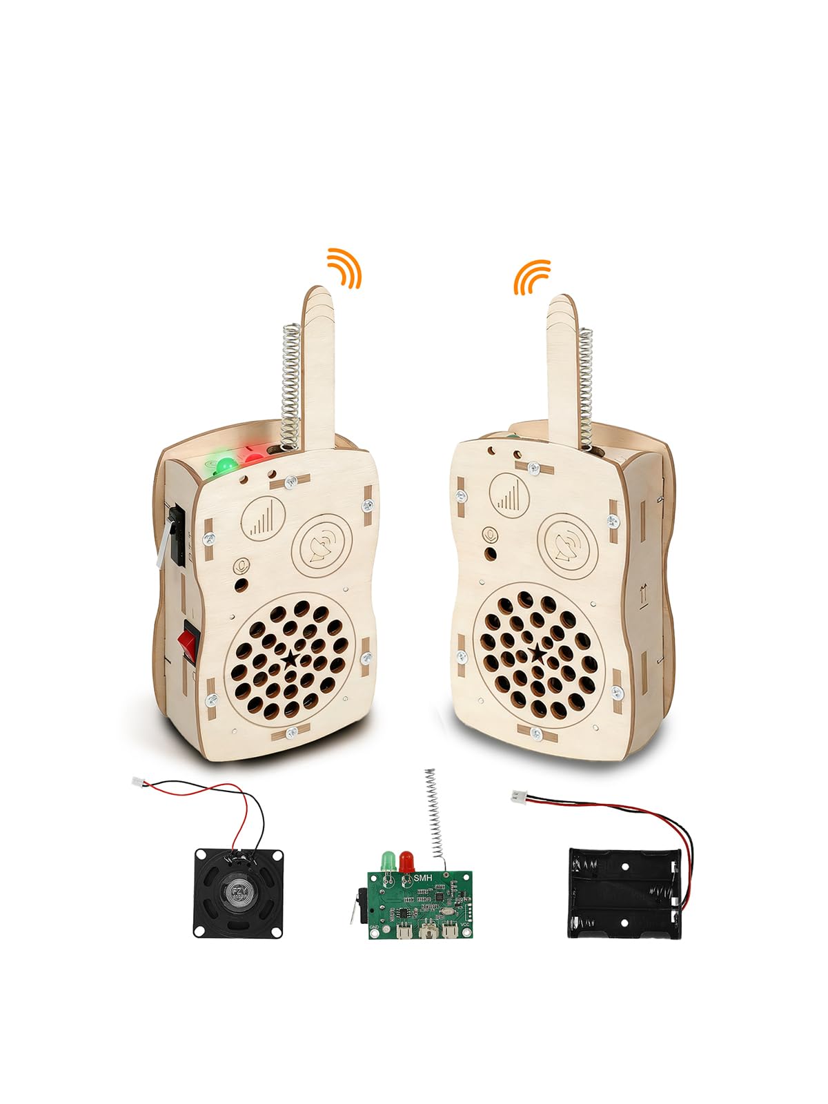 STEM Science Kits Toys DIY Walkie Talkie Kit for Kids Age 8-14, Science Project Electronics Kit Educational Building Toy Gifts for Boys Girls Kids Teen Ages 8-10 10-12