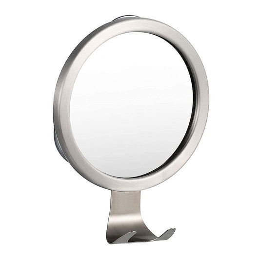 Ettori Shower Mirror Fogless for Shaving with Razor Holder, 1X and 5X Makeup Mirror Dual Sided Vanity Mirror