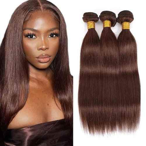 Condescension Human Hair Bundles 20 22 24 Inch Color 4 Straight Wave Human Hair Bundles Unprocessed Brazilian Virgin Hair for Black Women