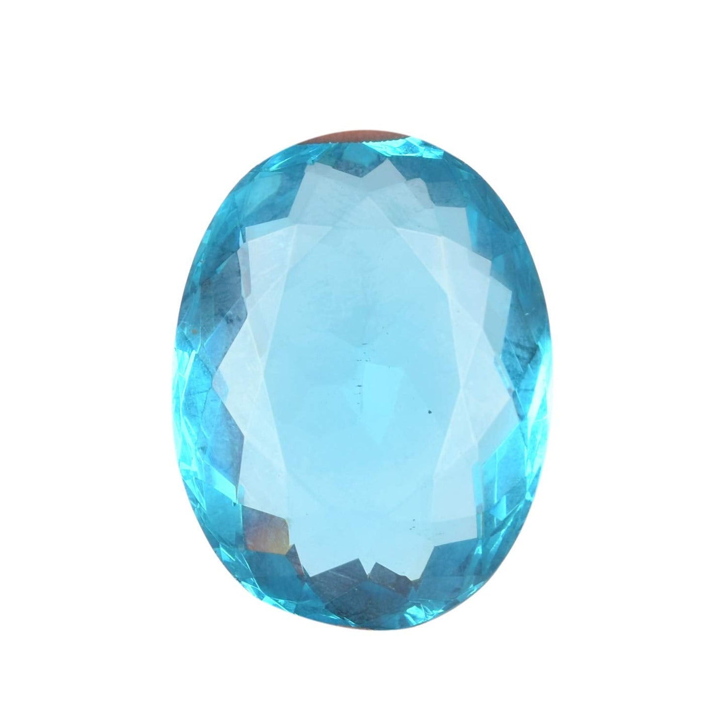 GEMHUB Loose Gemstones Beads for Jewelry Making 90.50CT Swiss Blue Topaz Oval Shaped Beads for Bracelets