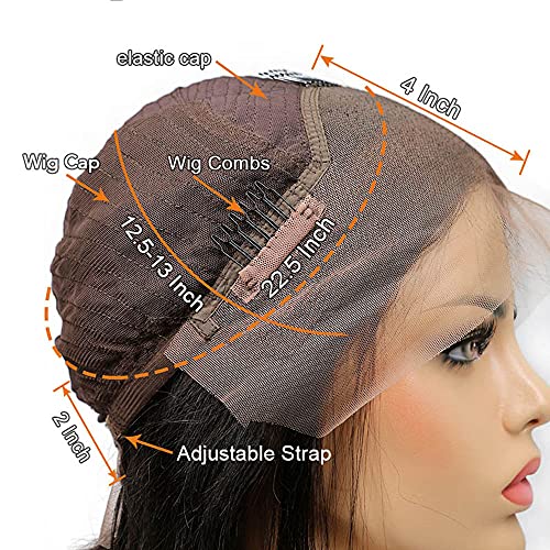 ten chopsticks Wigs Short Wig Human Hair 13x4 Lace Front Human Hair Wigs For Black Women HD Transparent Loose Deep Wave Short Bob Wig Brazilian Bob Human Hair Wig 150 Density 10inch