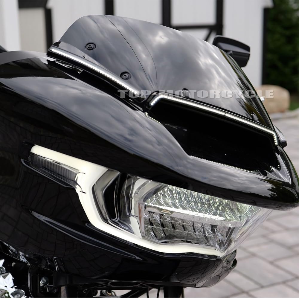 Amber turn signal light Tracer Side fairings Windshield LED Lamp For Touring 2024-2026 ,CVO Road Glide ST FLTRXSTSE ,Road Glide FLTRX ,CVO Road Glide FLTRXSE Motorcycle Amber Turn Signal Lights