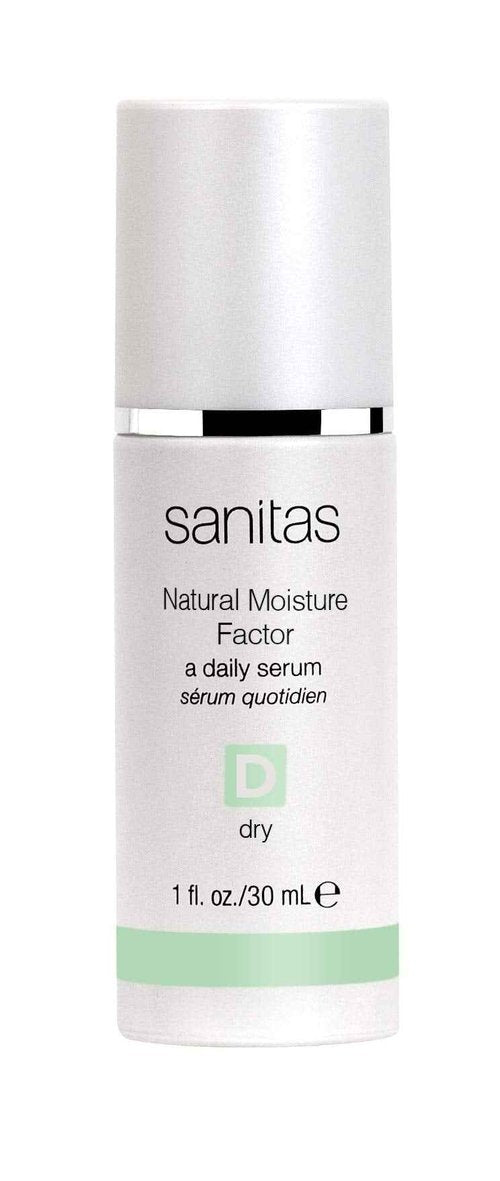 Sanitas Skincare Natural Moisture Factor, Moisture Rich Concentrate, CoQ10, Vitamin F, Vitamin E, Serum for Dry Skin, 1 Ounce