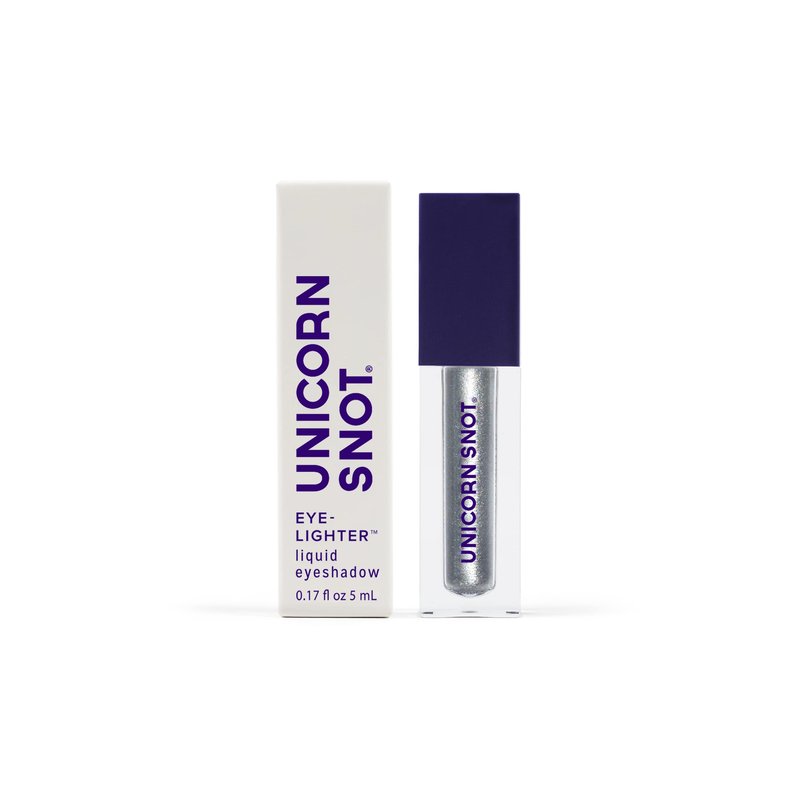 UNICORN SNOT Eyelighter: Liquid Eyeshadow | Makeup Buildable Glitter Eyeshadow | Metallic Eyes | Cruelty Free, 0.17oz/5mL (Bounce/Silver)