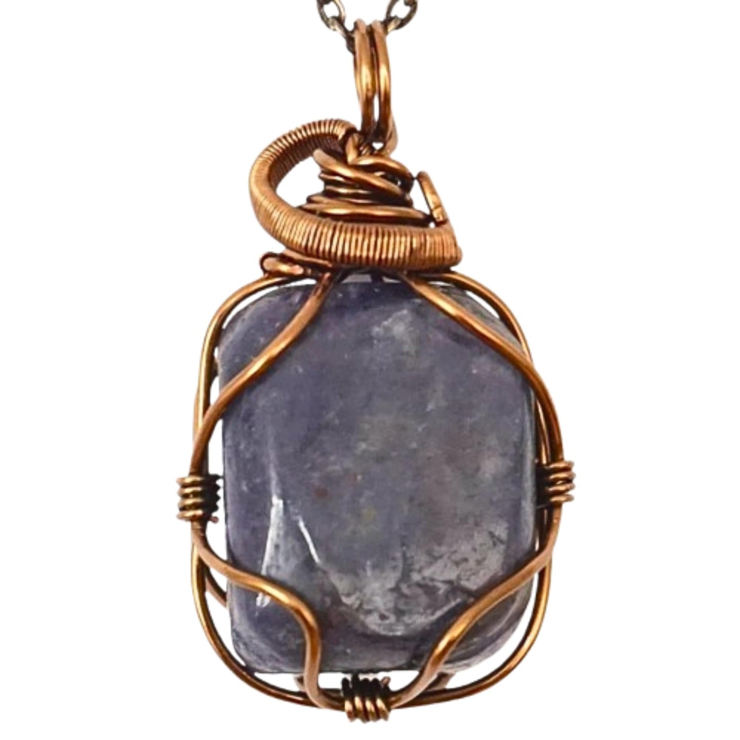 Designs by Nature Gems Natural Certified Sapphire Necklace for Women - September Birthstone Necklace for Women - Designer Pendant Necklace - 60-65 Carat Sapphire, Antique Bronze Chain