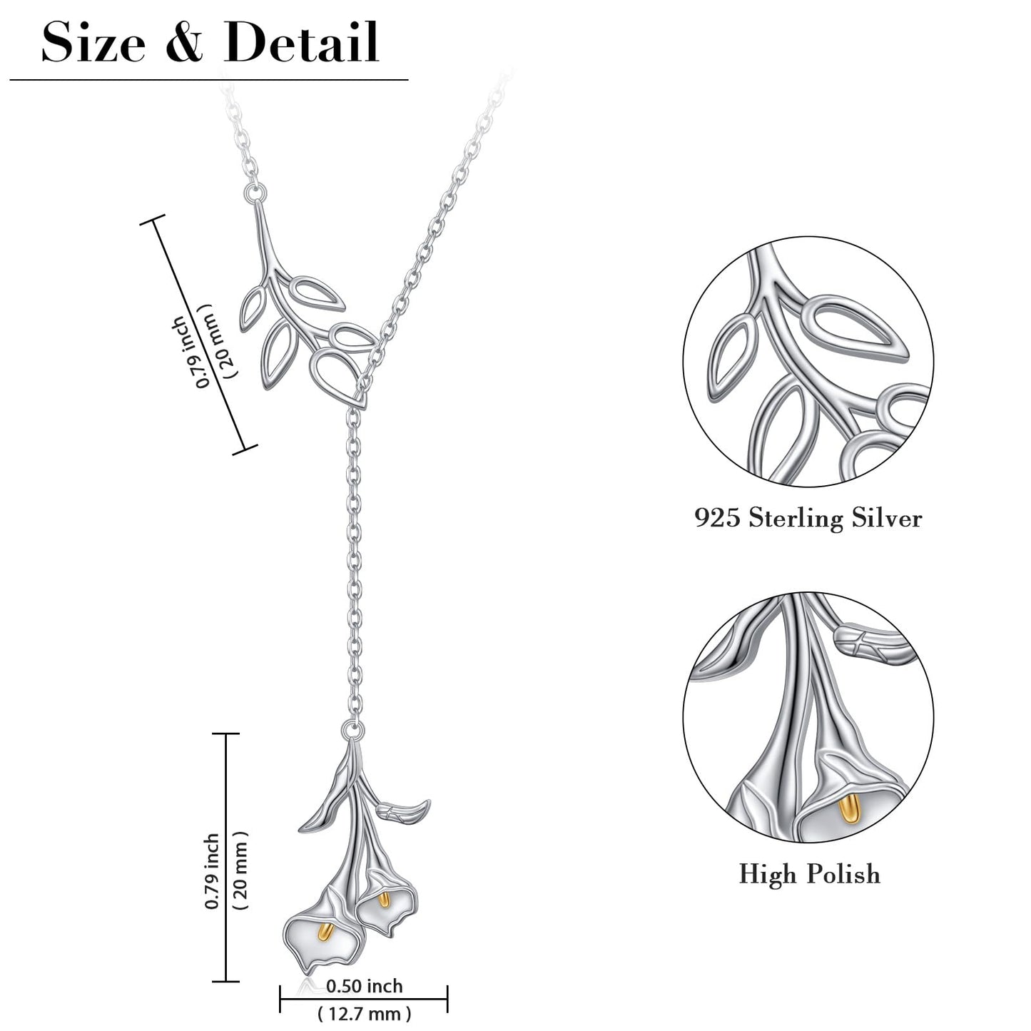 Anchor Necklace for Women 925 Sterling Silver Anchor Pendant Necklace with Moonstone Anchor Jewelry Y Shaped Lariat Style Necklace Polished Nautical Anchor Rope Fine Jewelry 30 inch for Love One