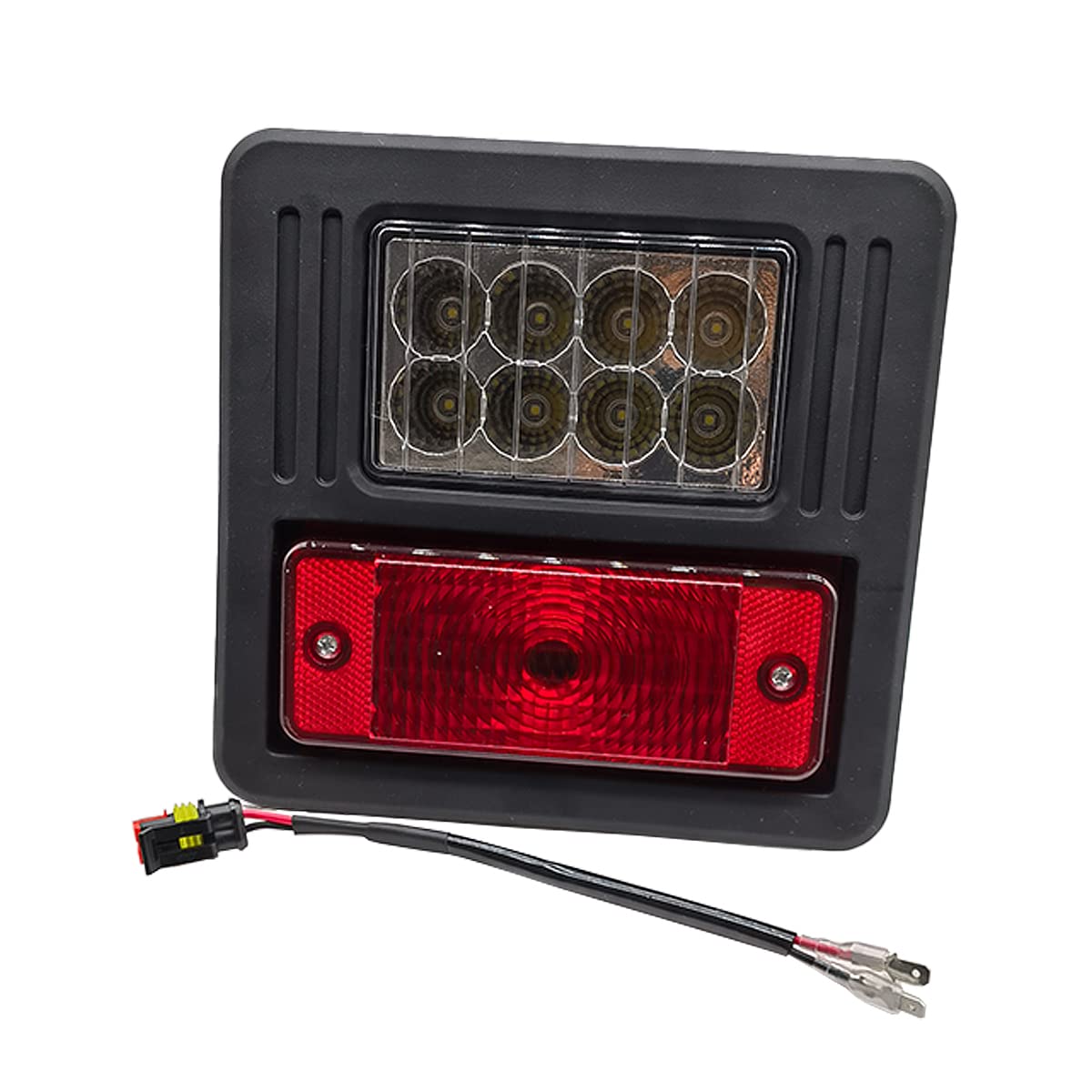 LED Headlight Kit Reverse Work Light Tail Lamp 7138040 7138041 6670284 Compatible with Bobcat A770 S450 S510 S530 S550 S570 S590 S595 S630 S650 S740 S750 S770 S850 T450 (Red taillights without bulbs)