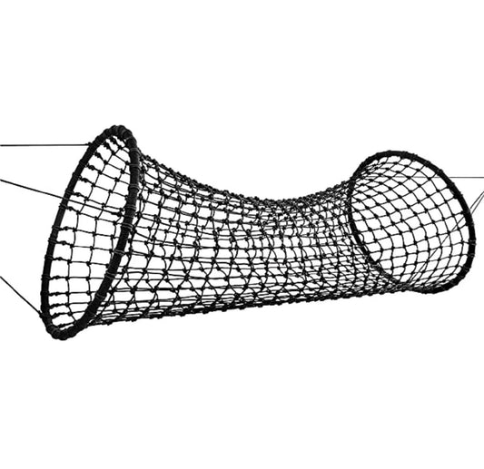 Adventure Sports 6ft Rope Tunnel Bridge for Kids - Heavy-Duty Hanging Net Crawl Tunnel for Outdoor Playground, Treehouse & Backyard - Suspension Bridge Obstacle Course - 400 lb Capacity - Ages 5+