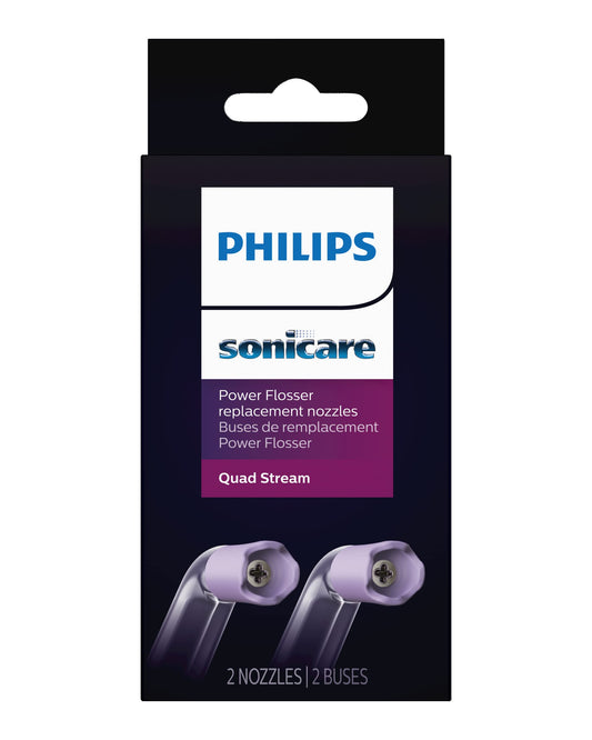 Philips Sonicare Power Flosser Quad Stream Tips (F3), 2pk, White HX3062/00