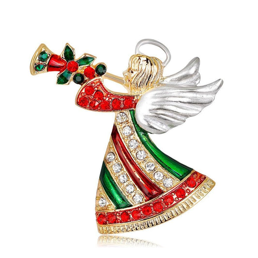 AILONMEI Brooches And Pins For Women Fashion Elegant Flower Broches Lady Costume Jewelry Brooch Pins (Angel Trumpeter)