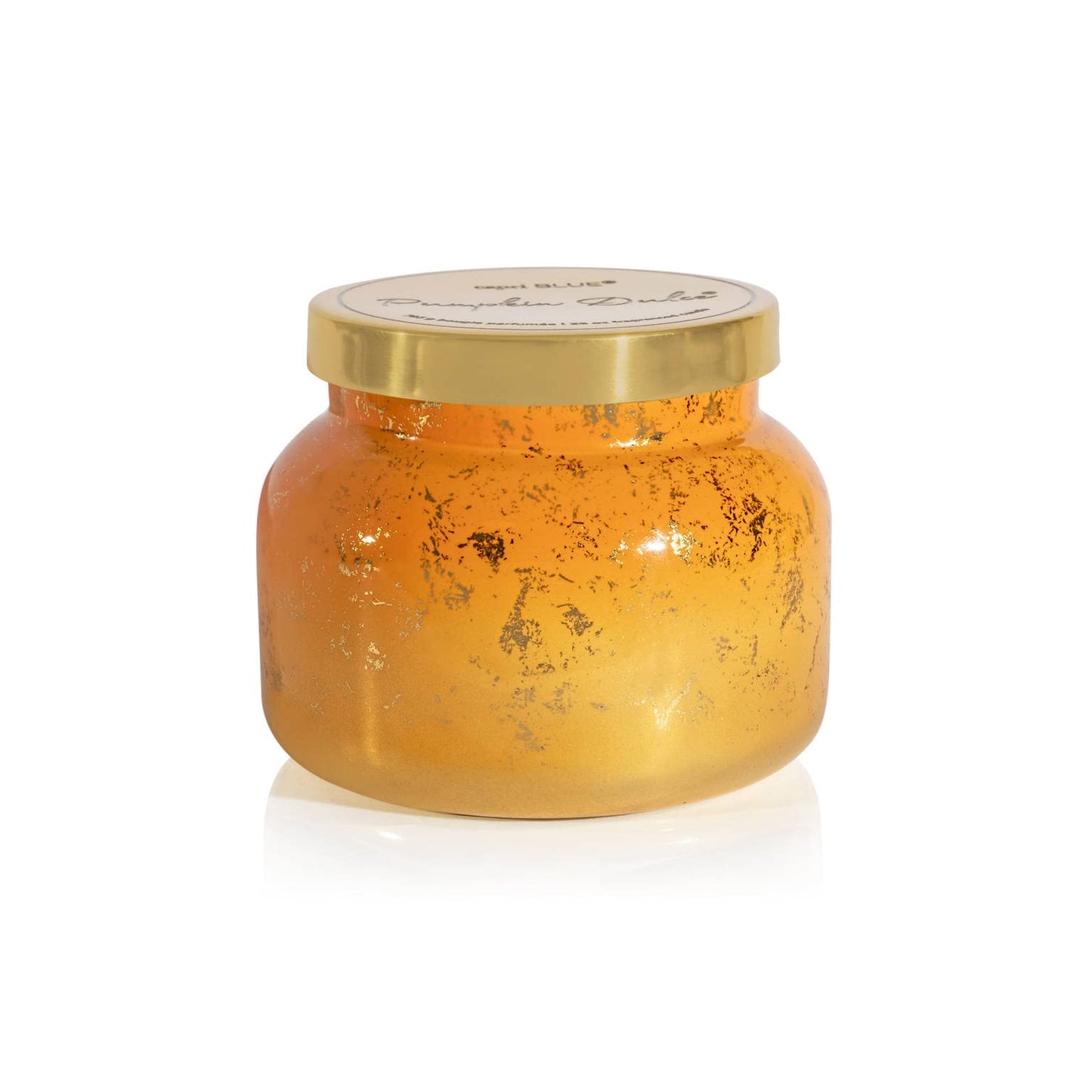 Capri Blue Glimmer Jar Candles - Luxury Holiday Scented Candles for Home - Long Lasting Soy Wax Blend - Scented Holiday & Home Decor - Pumpkin Dulce Oversized Signature Jar (28 oz)