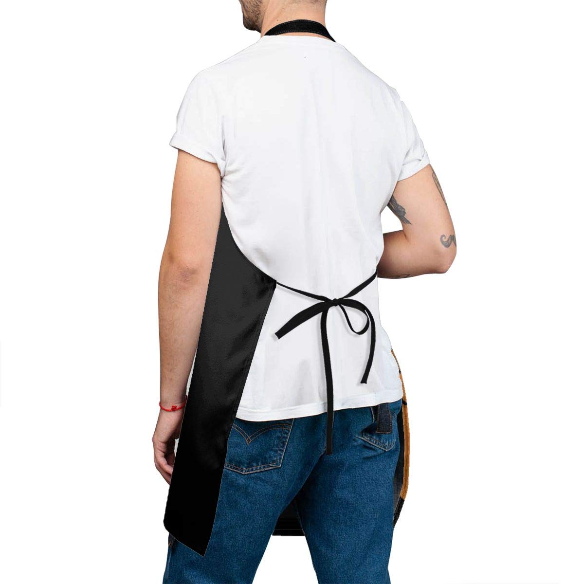 Shuwekk Thanksgiving Dancing Turkey Aprons for Men Women Chef,Kitchen Cooking Grilling Apron Bib Apron with Adjustable Neck Strap,Best Gifts for Men Woman Family Friends