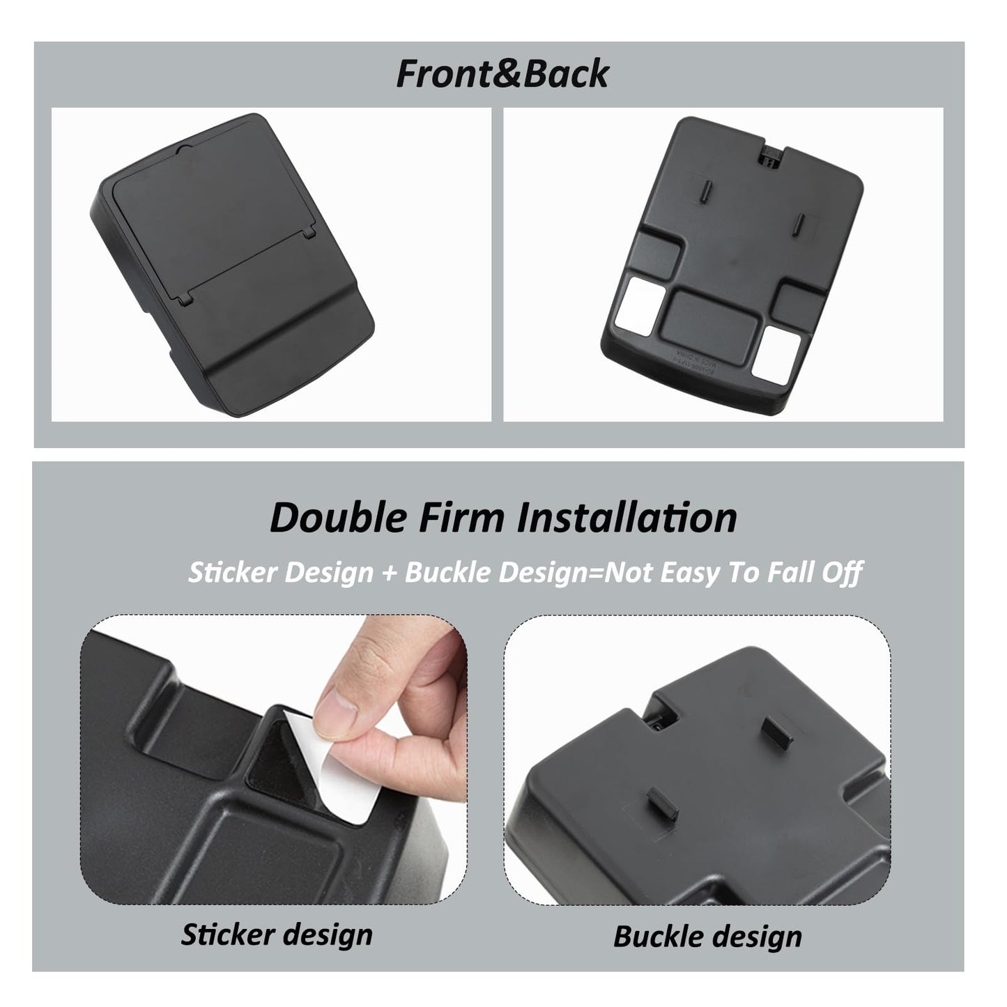 JKCOVER Center Console Hidden Organizer Box Compatible with Jeep Wrangler JK/JKU 2011-2016 2017 2018 Accessories Armrest Secret Compartment One-Touch Hidden Storage （Patent Design）