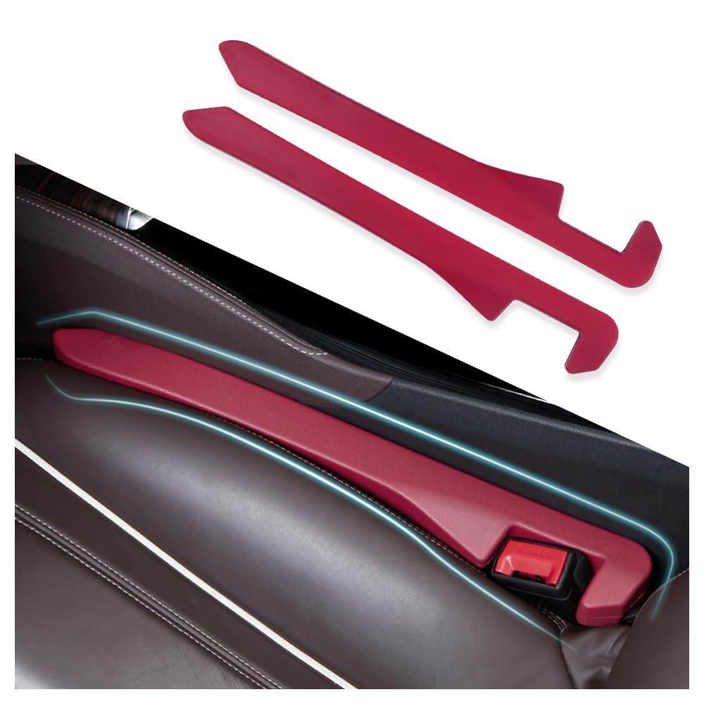 2PCS Car Seat Gap Filler - Car Seat Gap Filler Organizer for Holding Phone,Key,Purse - Universal Car Gap Filler Fits Car Truck SUV Car Interior Accessories (Black/2PCS)…