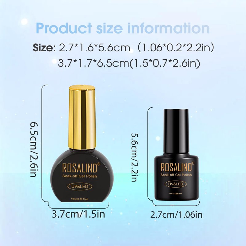 ROSALIND 30PCS Gel Nail Polish Set with Base Glossy Matte and Glitter Top Coat Gel Polish, Orange Green Fall Winter Gel Nail Set Soak Off Gel Polish Set
