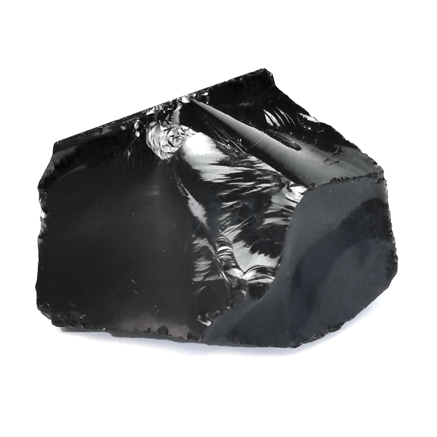 Black Obsidian Raw Crystals Healing Crystals Natural Rough Stones 1.2-2" for Tumbling, Fountain Rocks, Yoga, Meditation, Polishin, Gift 6