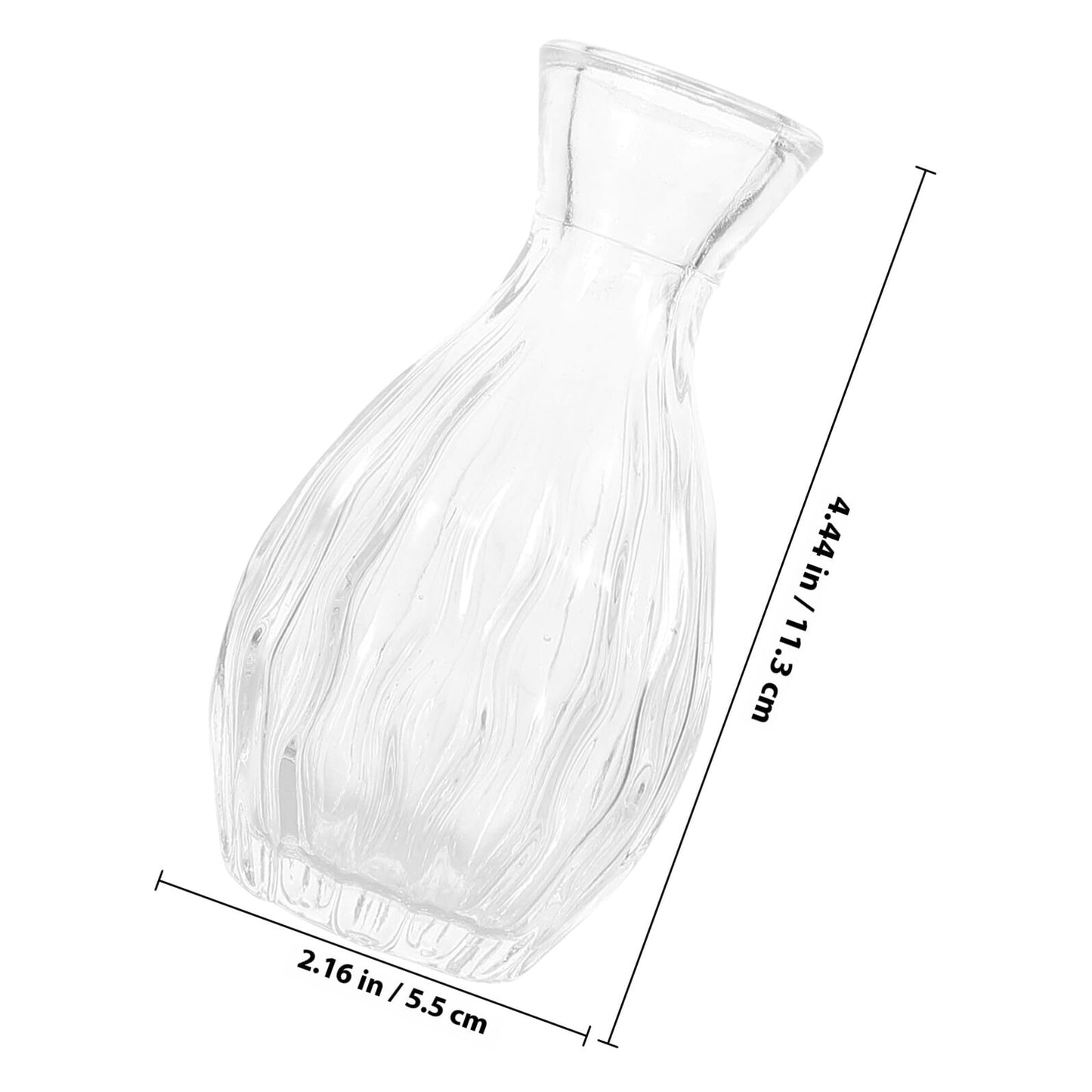 SUPVOX 4pcs Small Glass Hydroponic Vases Decorative Desk Flower Vases for Table Centerpieces Home Décor Glass Plant Terrarium Bottles