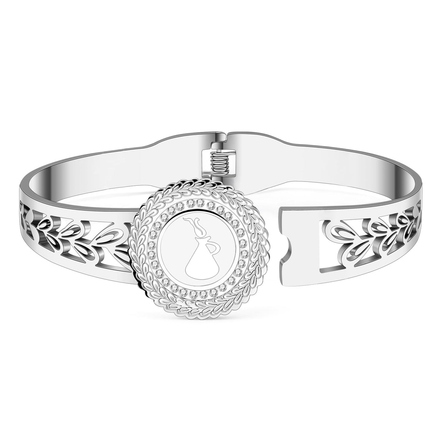 YAYAKO Stainless Steel Constellation Bracelets Bangle Zodiac Gifts for Women Birthday Gifts (Aquarius)