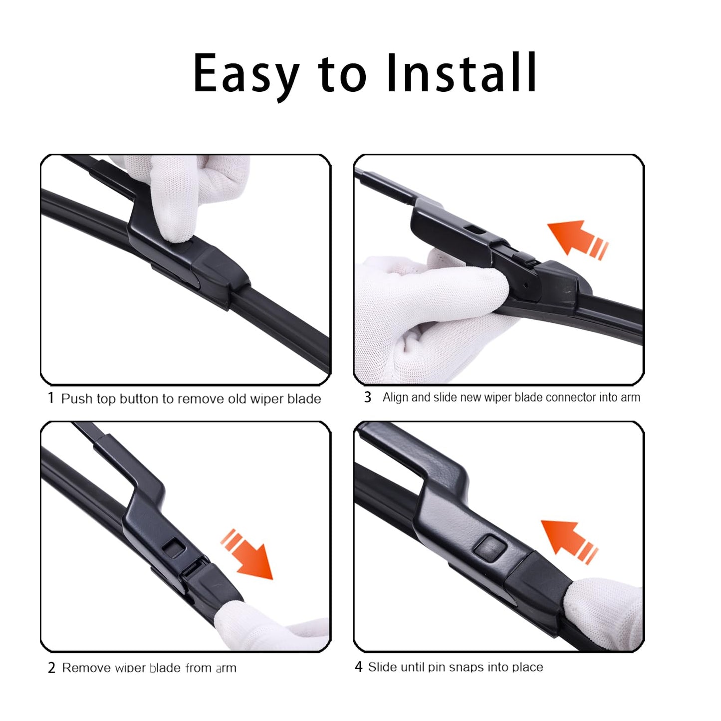 WINNERS Windshield Wiper Blades Set for 2024-2025 Chevy Trax - Driver and Passenger Side Replacement