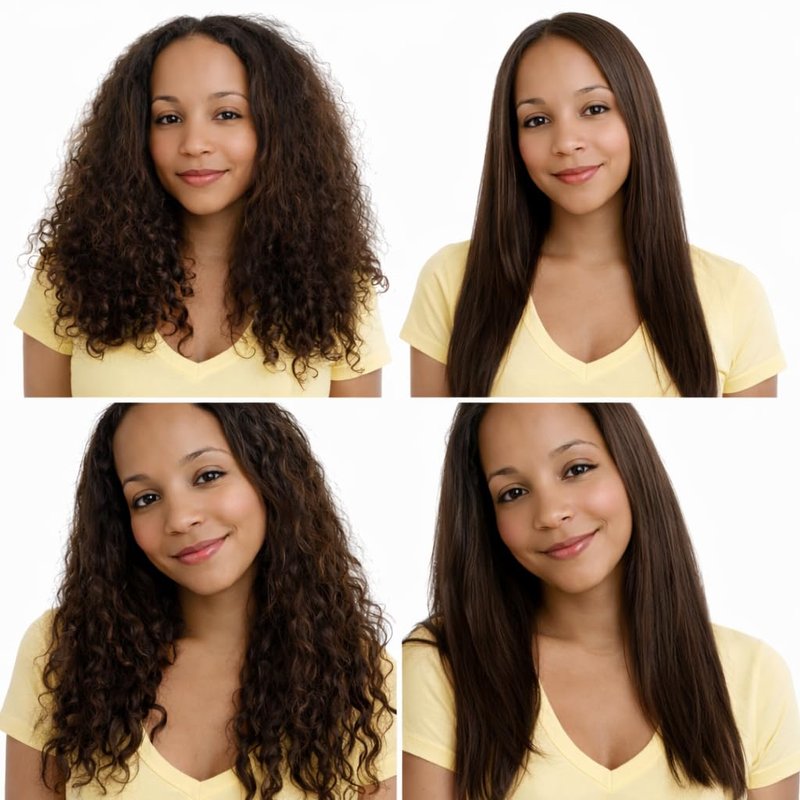 KERATIN RESEARCH Brazilian Keratin Hair Straightening and Smoothing Treatment Professional Organic Results shiny Hair with Natural look Queratina Keratina (4 OZ Original)