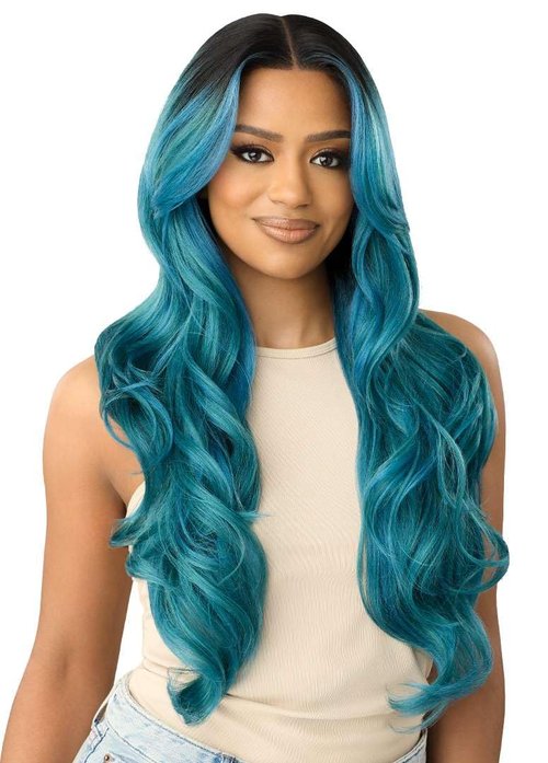 Outre Lace Front Wig - Perfect Hair Line - Swoop Series Y-Part 206 (TIRAMISU)