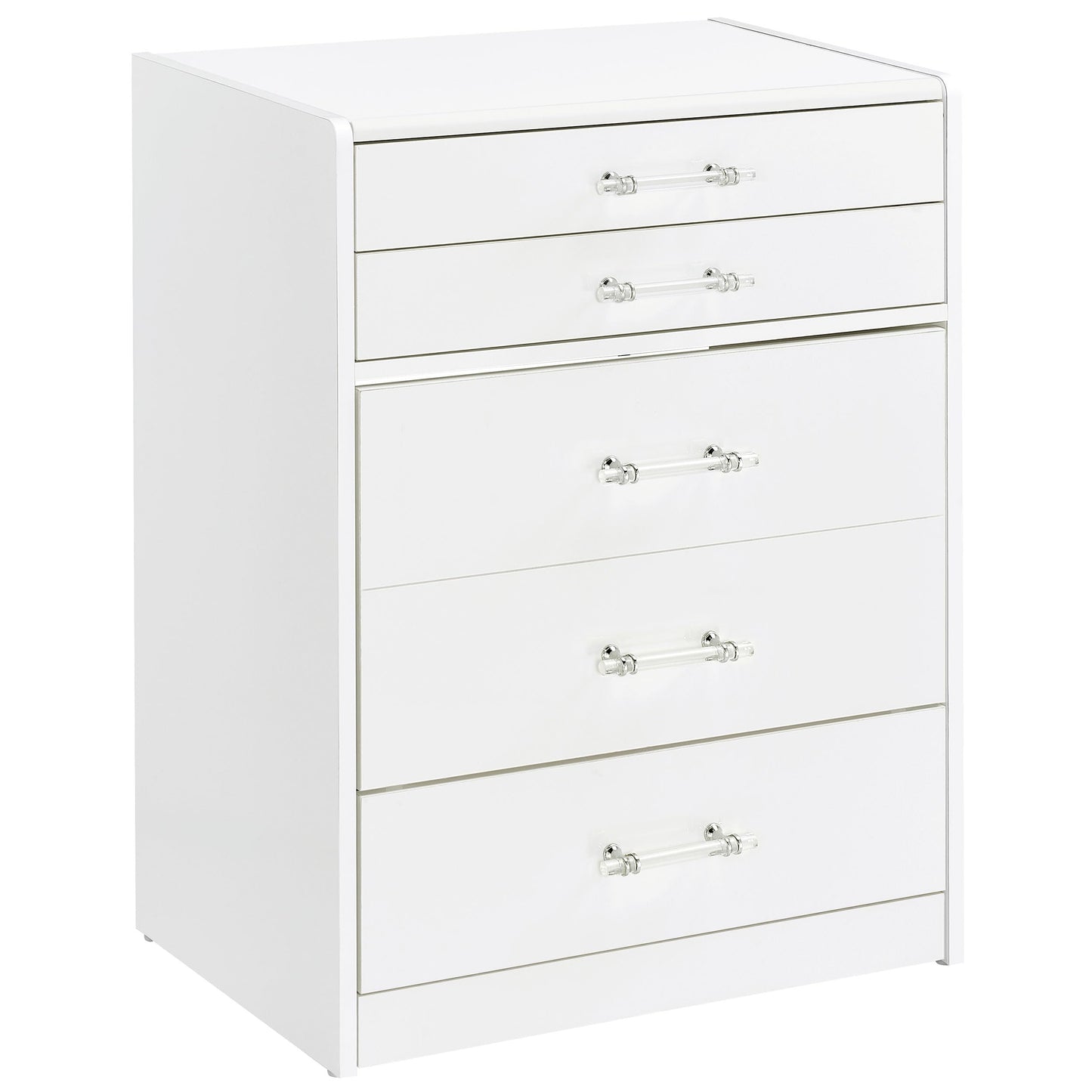 Coaster Home Furnishings Danbury Contemporary 2-Piece 2-Drawer Makeup Vanity Desk with LED Light Vanity Mirror Tempered Glass Top with Vanity Chair White High Gloss 930208