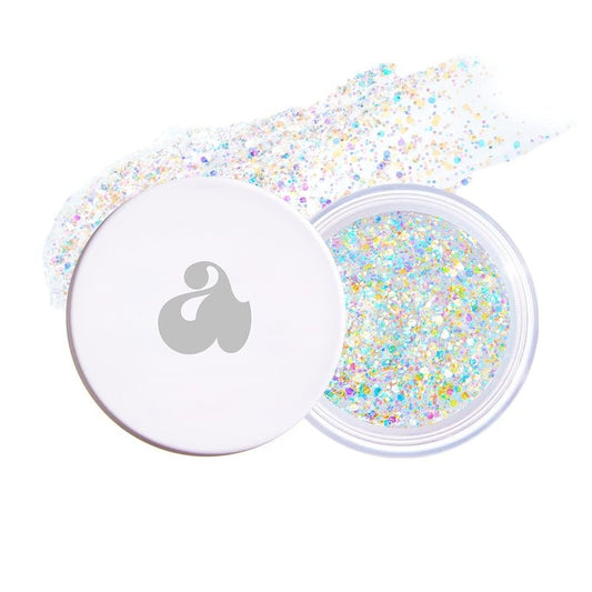 UNLEASHIA Get Loose Glitter Gel Mini, Face & Body Glitter Gel, Holographic Sparkle Makeup for Eyes, Cheeks & Collarbone, Festival & Party Makeup, Vegan (No.2 Starlit Chaser)