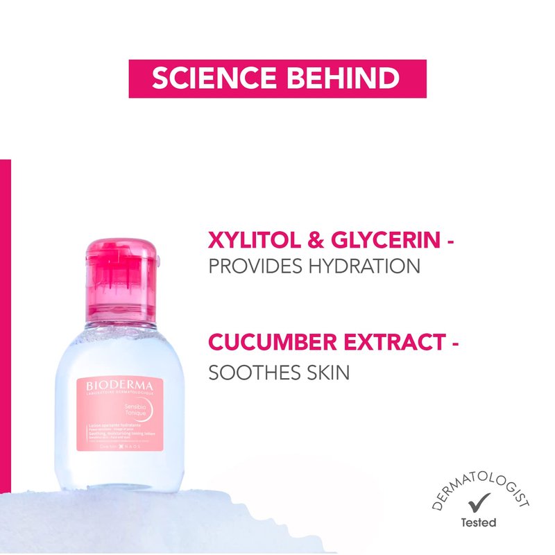 Bioderma - Sensibio Face Toner - Skin Soothing and Moisturizing - Gentle Facial Toner for Sensitive Skin