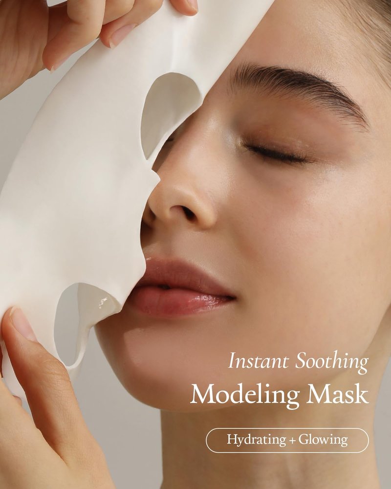 FULLY Rice Dough Facial Modeling Mask, Instant Hydration Boost, Radiance Boost, Skin Moisture Barrier, Nourishing, Vegan Hyaluronic Acid, Rice Bran Water, Aloe Extract 1.76oz x 4ea