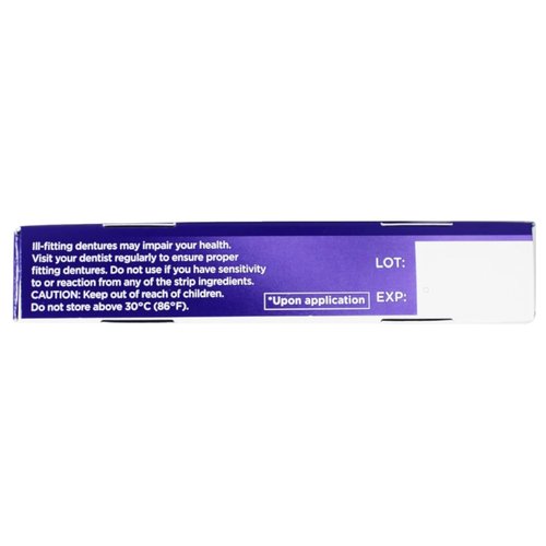 Super Poligrip Strips Size 40 Ct Poligrip Strong All Day Comfort Seal Denture Adhesive Strips (Value Pack of 10)