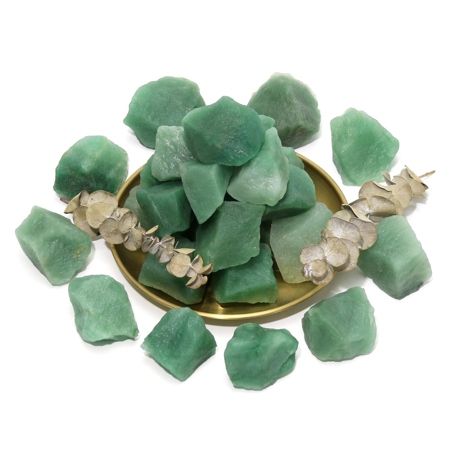 Nvzi Raw Green Aventurine Crystals Bulk, Real Gemstones and Crystals, Rocks and Minerals, Healing Crystals, Quartz Crystals and Healing Stones, Cuarzos Originales De Energia Y Piedras(1LB)