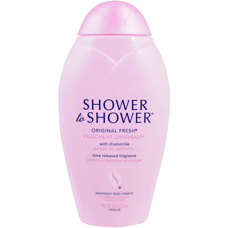 Shower to Shower Original Fresh Body Powder with Chamomile for Men & Women, Talc Free, Sweat Absorbing, Prevents Chafing & Odor, Deodorizing All Over Body Powder for Long Lasting Freshness, 8 OZ