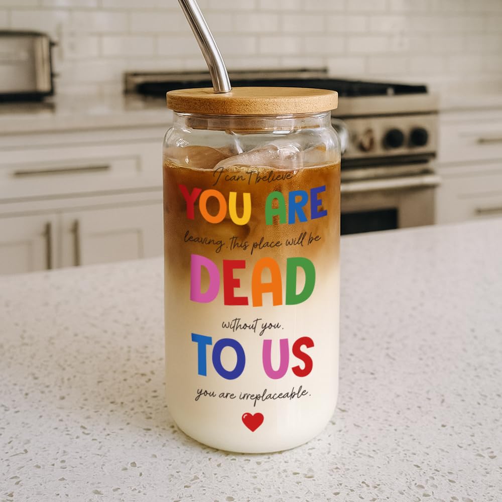 Niyorayna Funny Coworker Farewell Gifts for Women,Gifts for Coworker Leaving,Going Away, Goodbye, New Job Presents for Friends,Bestie,Boss,Coworker,Collegue, You Are Dead to Us Mug-40