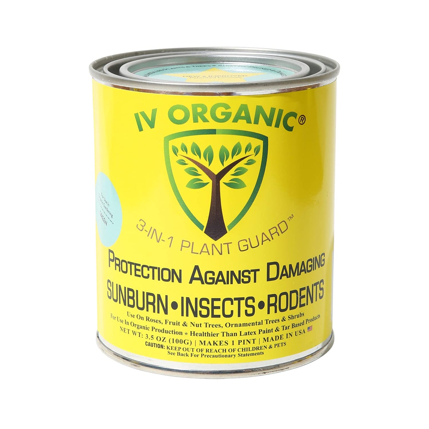 IV Organic 3-in-1 Plant Guard, 1 Pint (Green)