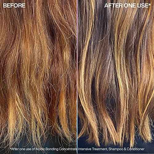 REDKEN Bonding Shampoo + Lightweight Liquid Conditioner Set | For Fine, Damaged Hair Repair | Acidic Bonding Concentrate | Strengthens Weak Hair and Repairs Hair Bonds