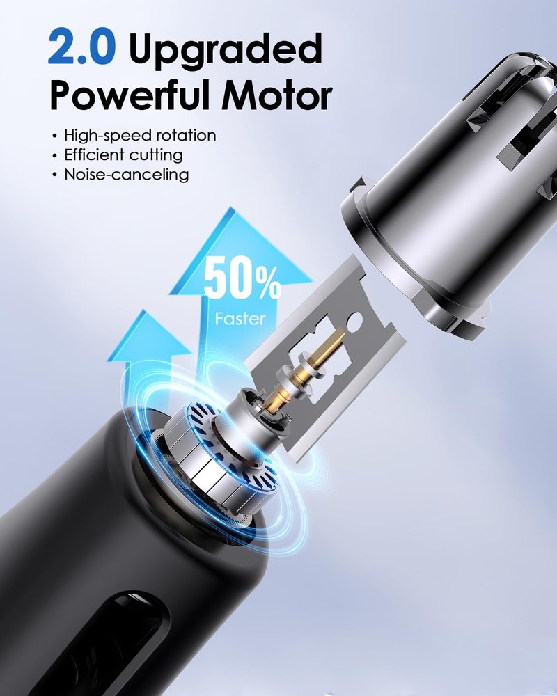 Upgraded Nose Hair Trimmer Replacement Heads for O Blade - Compatible with Oblade QP2834 QP2724 QP2520/30, QP2620/30, and Pro Series - Quick & Effortless Trimming, Painless Hair Removal