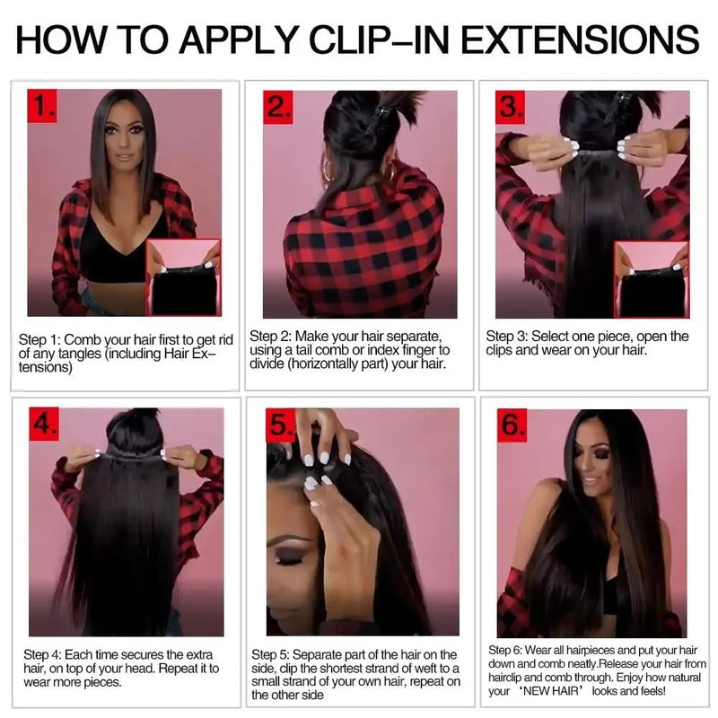 ORIGEN Clip in Hair Extensions Real Human Hair Clips ins Remy Hair Extensions for Women Full Head Natural Black 80g 16 Clips 7 Pcs 14 Inches