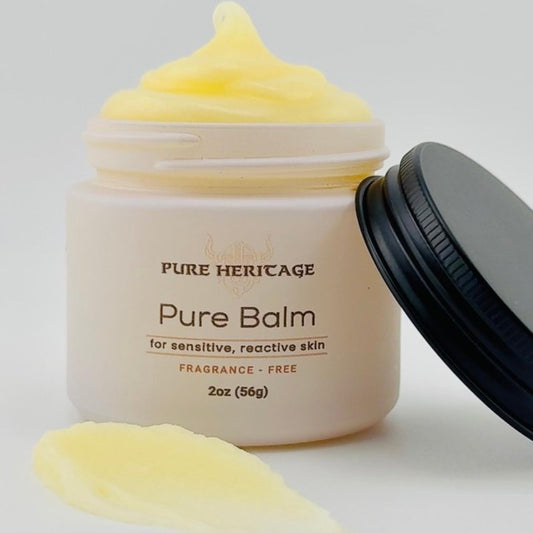 Pure Tallow Balm – Grass-Fed Skin Moisturizer for Sensitive, Dry & Reactive Skin | Natural Nourishing Balm for Face, Hand & Body | Family-Safe, Natural Ingredients | 2oz